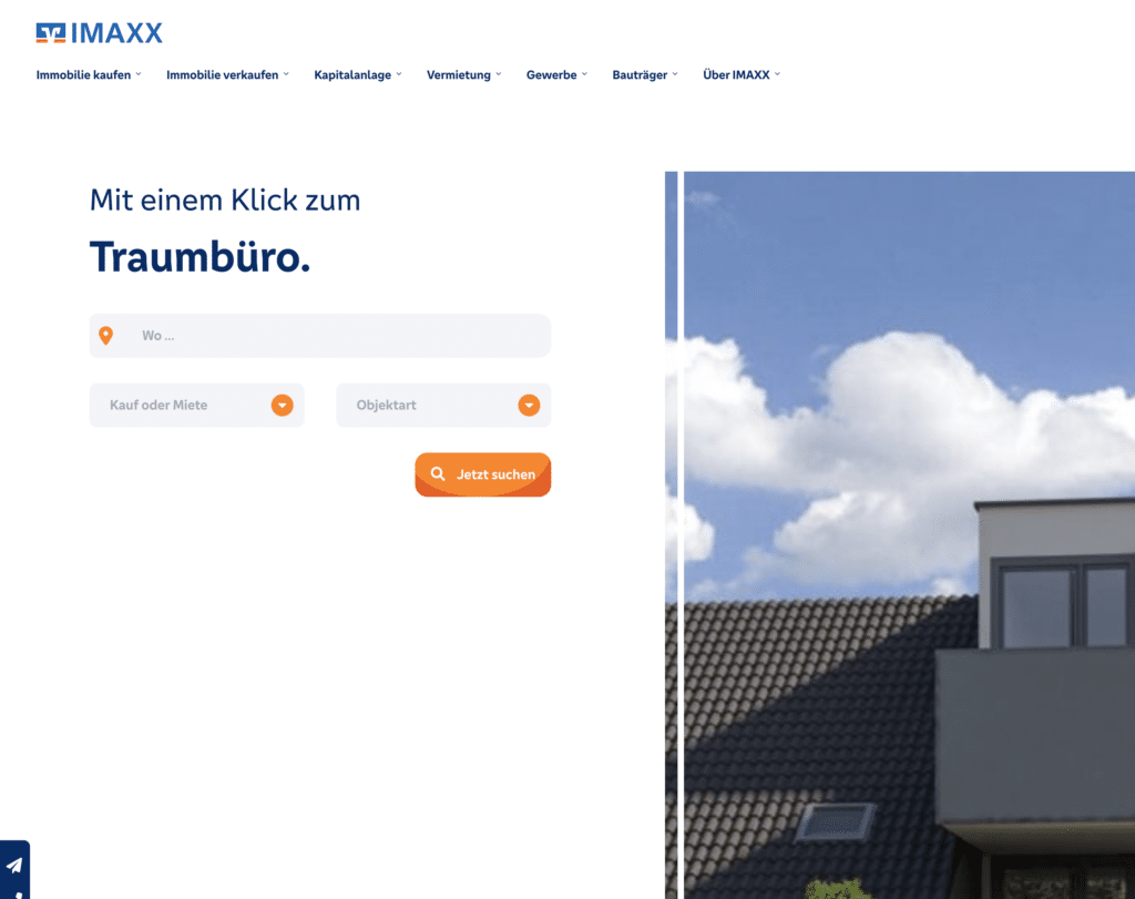 Suchmaske im Header – Beispiel IMAXX
